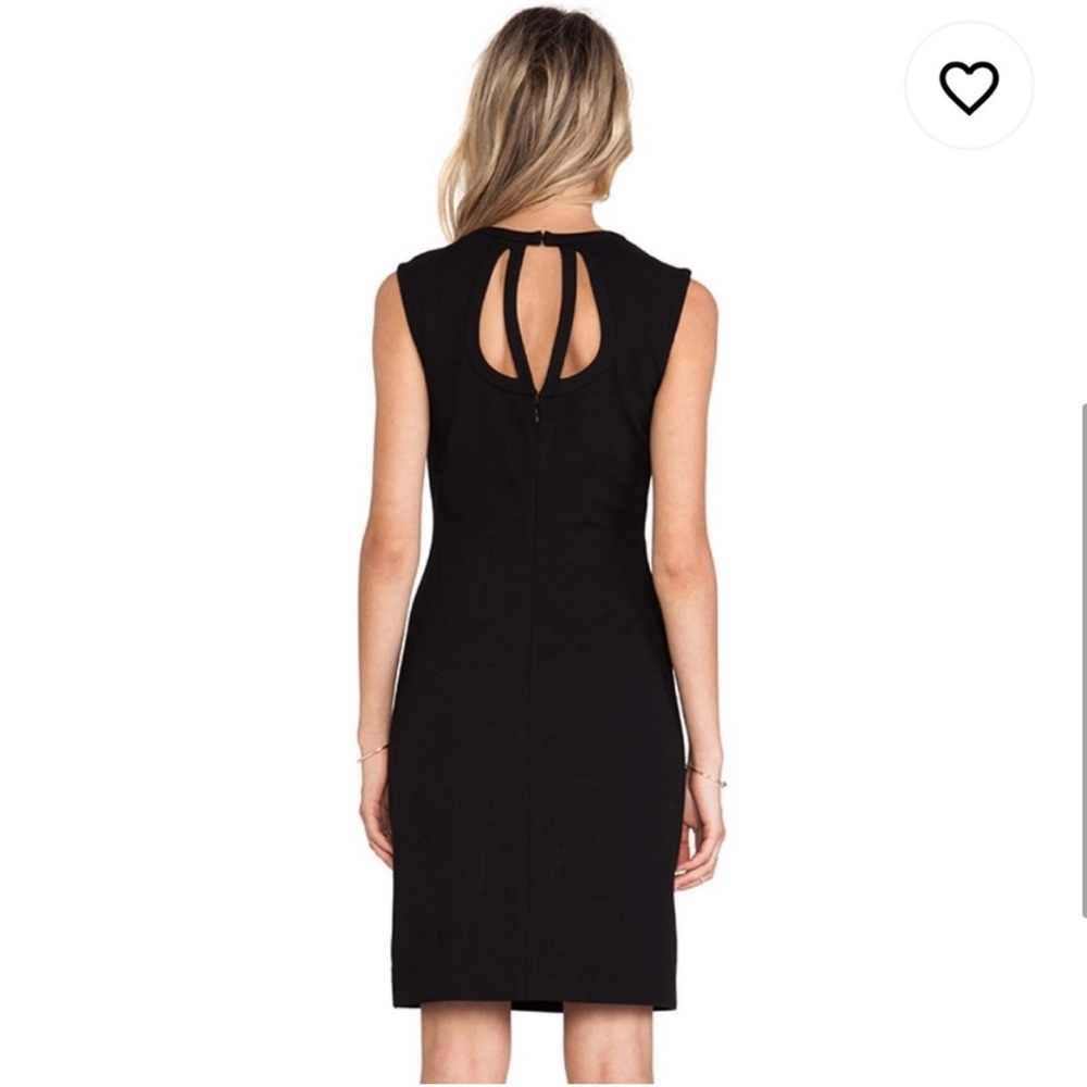 Diane Von Furstenburg (DVF) Amy Black Cutout Shift Dress - Picture 4 of 12